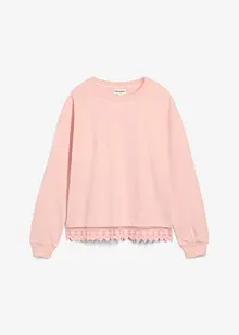 Sweater met kanten rand, bonprix