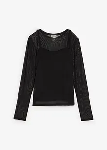 Longsleeve van mesh, bonprix
