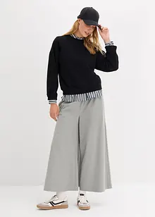 Korte oversized sweater van biologisch katoen, bonprix