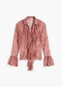 Blouse met kant, bonprix
