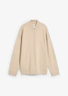 Oversized vest met zijde, bonprix