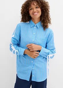 Oversized overhemdblouse van biologisch katoen, bonprix