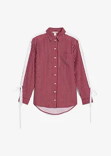 Oversized overhemdblouse van biologisch katoen, bonprix