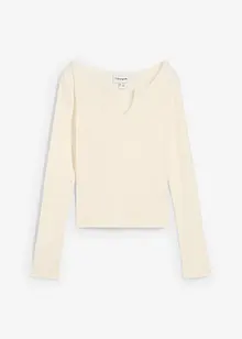Geribd shirt met biologisch katoen, bonprix