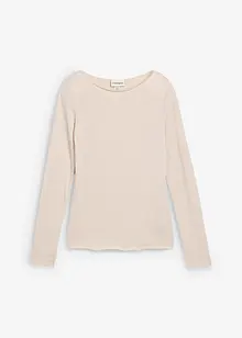 Licht longsleeve met boothals, bonprix