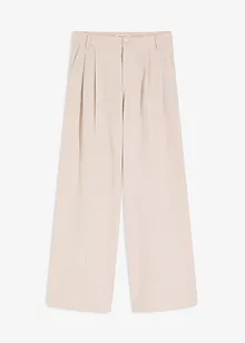 Geplooide broek met dubbele plooien, bonprix