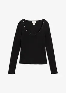 Geribd shirt van biologisch katoen, bonprix
