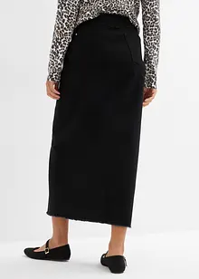 Twill rok met franjes, bonprix