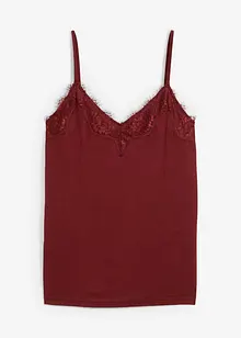 Top met wol en kant, bonprix