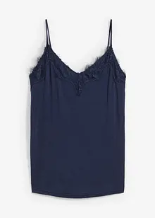 Top met wol en kant, bonprix
