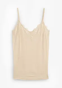 Top met wol en kant, bonprix