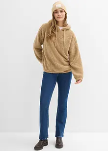 Fleece hoodie van teddy, bonprix