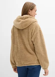Fleece hoodie van teddy, bonprix
