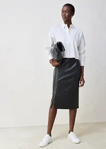 Korte overhemdblouse met zijde, bonprix