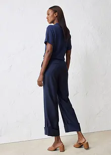 Flared broek met wol, bonprix