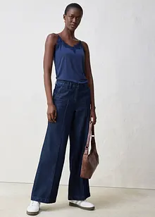 Top met wol en kant, bonprix