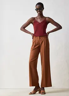 Top met wol en kant, bonprix