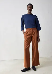 Shirt in een zijdemix, bonprix