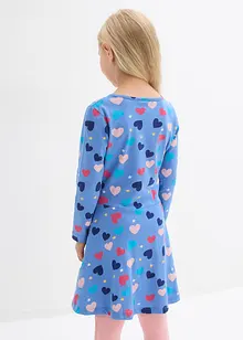 Meisjes jersey jurk met lange mouwen van biologisch katoen, bonprix
