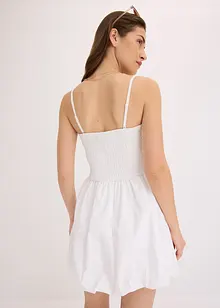 Strapless jurk van katoen, bonprix