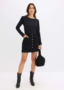 Longsleeve met schoudervullingen, bonprix
