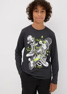 Jongens longsleeve met katoen en print, bonprix