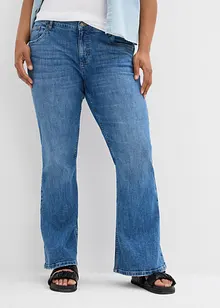 Flared jeans mid waist, bonprix