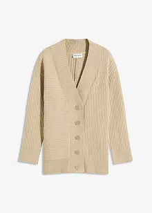 Vest met ribbelbreiwerk, bonprix