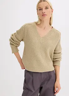 Trui met V-hals, bonprix