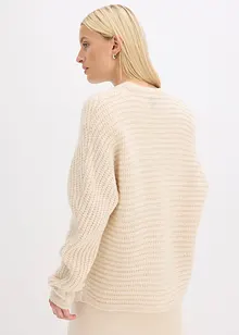 Grof gebreid vest met wol, bonprix