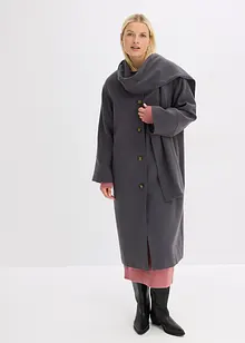 Lange jas van een zachte viscosemix, bonprix