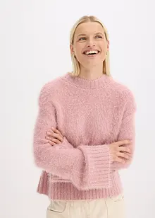Boxy trui van donzig verengaren, bonprix