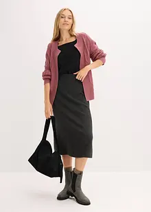 Vest met een vlechtpatroon, bonprix