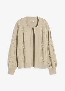 Vest met een vlechtpatroon, bonprix