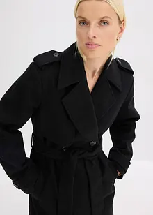 Trenchcoat in wollen look, bonprix