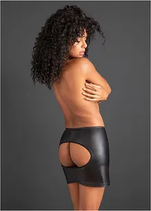 Cut-out rok in wetlook, bonprix