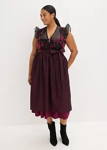 Dirndl met fluweel in midi lengte (2-dlg. set), bonprix