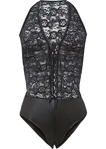 Body ouvert in wetlook, bonprix