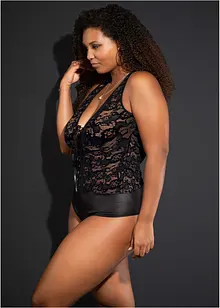 Body ouvert in wetlook, bonprix