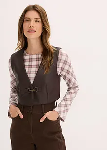 Imitatieleren gilet, bonprix