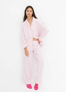 Geweven pyjama van flanel met cadeautasje (3-dlg. set), bonprix