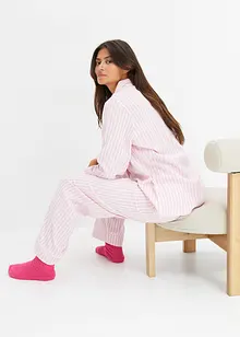 Geweven pyjama van flanel met cadeauzakje (3-dlg. set), bonprix