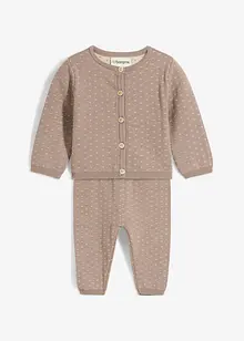 Jasje en broek in een katoenmix (2-dlg. set), bonprix