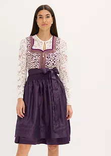 Dirndl met schort met borduursel (2-dlg. set), bonprix