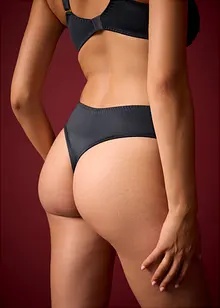 Maxi string met glanzend materiaal (set van 2), bonprix