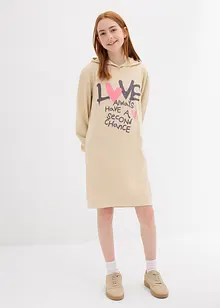 Sweatjurk met capuchon van biologisch katoen, bonprix