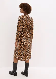 Midi jurk van soepelvallend satijn, bonprix