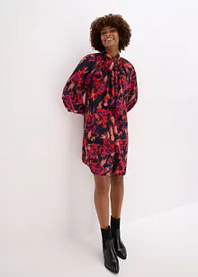 Jurk met strikkraag, bonprix