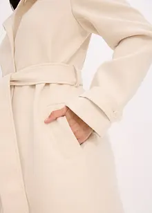 Lange jas in wollen look, bonprix