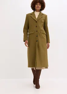 Lange jas in wollen look, bonprix